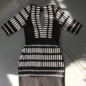 Sara Boo black/white  one-piece pencil skirt